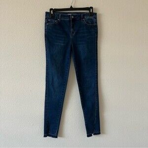 Tractr Blue Skinny Frayed Hem Skinny Jeans Girls SZ 16